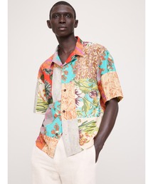 リラックスフィット ライトウェイト コットン リゾート シャツ