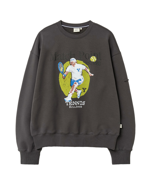 YALE(イェール)の「マッチポイント スウェットシャツ_チャコール(スウェット・レディース・その他・SMALL/MEDIUM/LARGE/X-LARGE)」の1枚目の写真