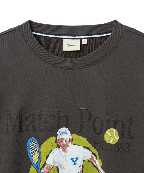 YALE(イェール)の「マッチポイント スウェットシャツ_チャコール(スウェット・レディース・その他・SMALL/MEDIUM/LARGE/X-LARGE)」の3枚目の写真