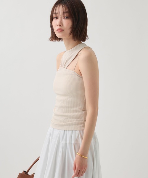 BABYLONE(バビロン)の「【TELA】ニットベアトップス(Tシャツ/カットソー・レディース・オフホワイト/ブラック・フリー)」の5枚目の写真