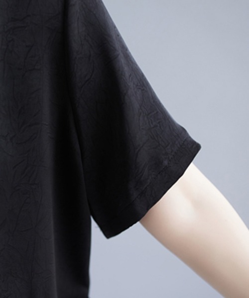 ONEP STAR(ワンピスター)の「レースヘムデザインブラウス(シャツ/ブラウス・レディース・ベージュ/ブラック・LARGE/X-LARGE/XX-LARGE)」の19枚目の写真