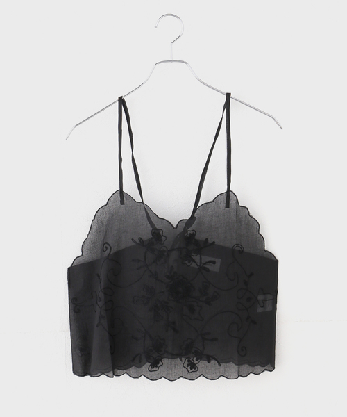 sara mallika(サラ マリカ)の「【SARA MALLIKA/サラマリカ】 Organza Aari Embroidery Cam:ブラウス(シャツ/ブラウス・レディース・ホワイト/ブラック・FREE)」の2枚目の写真