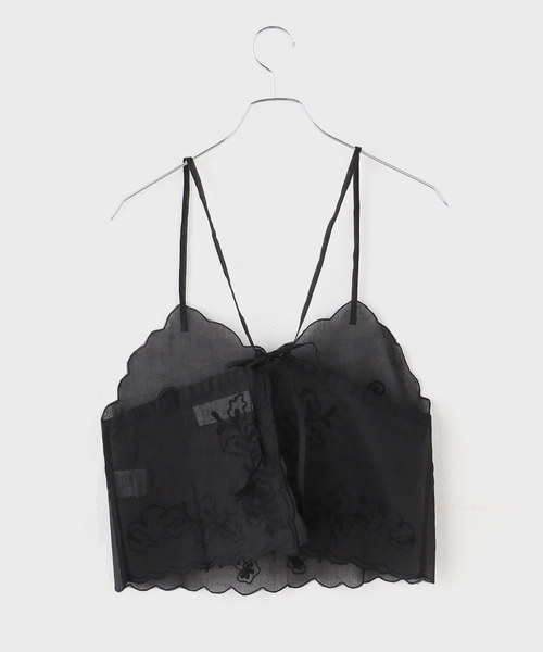 sara mallika(サラ マリカ)の「【SARA MALLIKA/サラマリカ】 Organza Aari Embroidery Cam:ブラウス(シャツ/ブラウス・レディース・ホワイト/ブラック・FREE)」の3枚目の写真