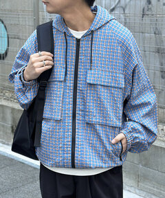 Checkered Oversized Jacket Coat/チェックオーバージャケットコート