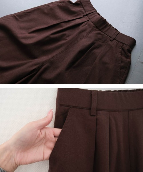 aquagarage(アクアガレージ)の「リネンブレンドバレルレッグパンツ(その他パンツ・レディース・アイボリー/ブラック/ブラウン・L/M)」の15枚目の写真