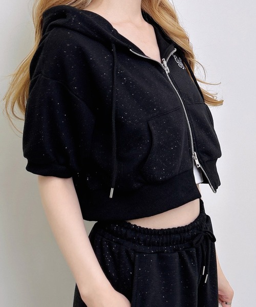 INGNI(イング)の「ラメジップパーカー+パンツ/セットアップ(セットアップ・レディース・グレー/ブラック/ピンク/ブラック系その他/ピンク系/グレー系その他2・M)」の19枚目の写真