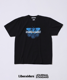 Liberaiders（リベレイダース）の「Liberaiders / リベレイダース 別注 バタフライ ミラー ロゴ Tシャツ（Tシャツ/カットソー）」