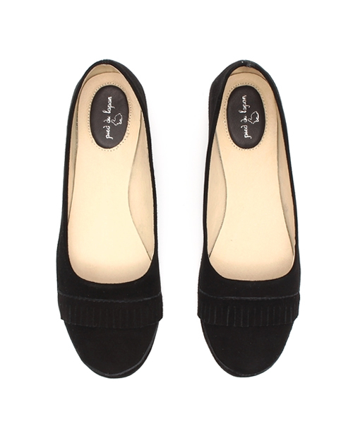 LBC(エルビーシー)の「フリンジバレーシューズ (バレエシューズ・レディース・グレー/ライトブラウン/ブラック・MEDIUM/LARGE)」の8枚目の写真