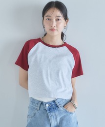ラグランバイカラーチビTEE