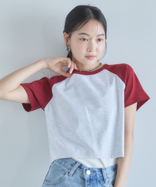 archives(アルシーヴ)の「ラグランバイカラーチビTEE(Tシャツ/カットソー・レディース・オートミール/アイボリー・MEDIUM)」の18枚目の写真