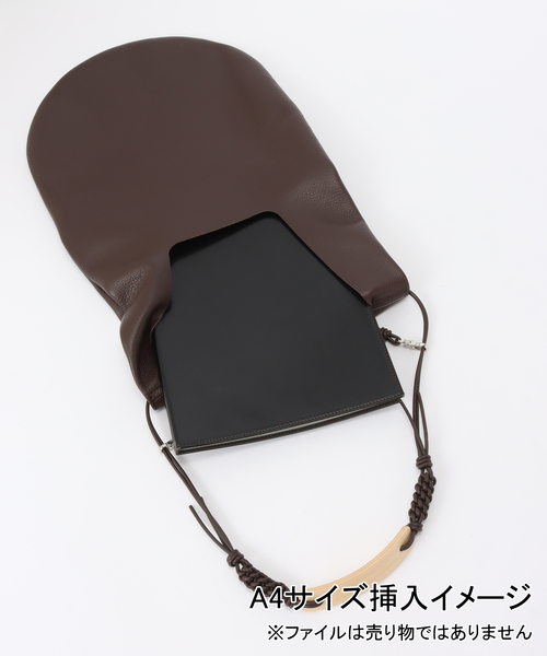 EDIT. FOR LULU（エディットフォールル）の「【_Fot/フォート】plywood knot handle bag（クラッチバッグ・レディース・ブラウン・FREE）」の10枚目の写真