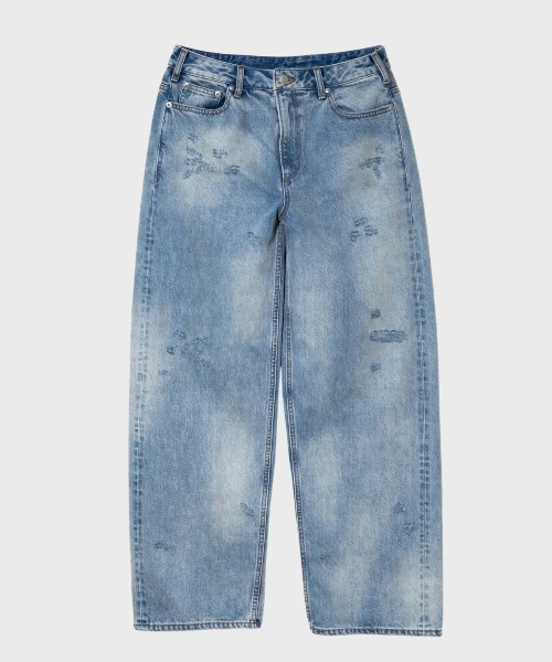 Universal Style Wear(ユニバーサルスタイルウェア)の「Universal Style Wear/ユニバーサルスタイルウェア Vintage denim pants(デニムパンツ・メンズ・ブラック/インディゴブルー・X-LARGE/LARGE/MEDIUM)」の2枚目の写真
