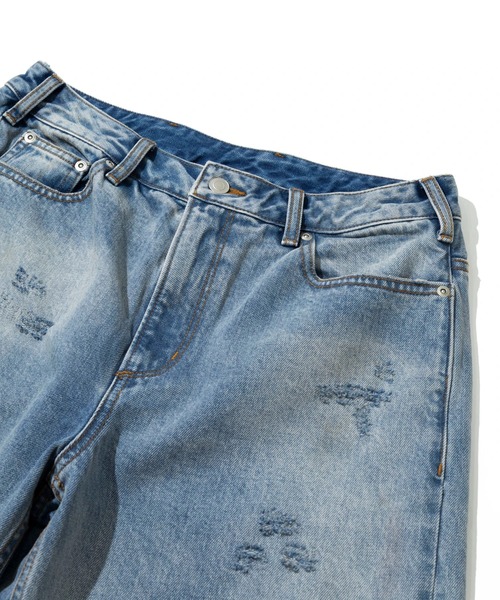 Universal Style Wear(ユニバーサルスタイルウェア)の「Universal Style Wear/ユニバーサルスタイルウェア Vintage denim pants(デニムパンツ・メンズ・ブラック/インディゴブルー・X-LARGE/LARGE/MEDIUM)」の3枚目の写真