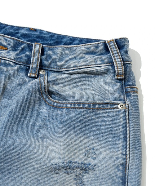 Universal Style Wear(ユニバーサルスタイルウェア)の「Universal Style Wear/ユニバーサルスタイルウェア Vintage denim pants(デニムパンツ・メンズ・ブラック/インディゴブルー・X-LARGE/LARGE/MEDIUM)」の5枚目の写真