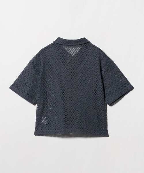 A DAY IN THE LIFE UNITED ARROWS(アデイインザライフユナイテッドアローズ)の「レース ショートスリーブシャツ ‐ウォッシャブル‐ <A DAY IN THE LIFE>(シャツ/ブラウス・レディース・ダークグレー/オフホワイト/マスタード・FREE)」の9枚目の写真