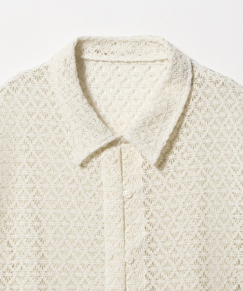 A DAY IN THE LIFE UNITED ARROWS(アデイインザライフユナイテッドアローズ)の「レース ショートスリーブシャツ ‐ウォッシャブル‐ <A DAY IN THE LIFE>(シャツ/ブラウス・レディース・ダークグレー/オフホワイト/マスタード・FREE)」の17枚目の写真