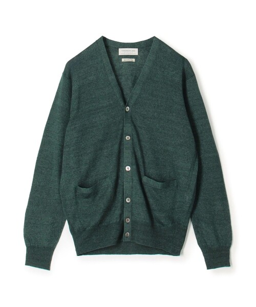 TOMORROWLAND (トゥモローランド)の「TOMORROWLAND tricot ティントリネン Vネックカーディガン(カーディガン/ボレロ・メンズ・グリーン/グレー/ネイビー/ブラック/オレンジ・S/L/M)」の4枚目の写真
