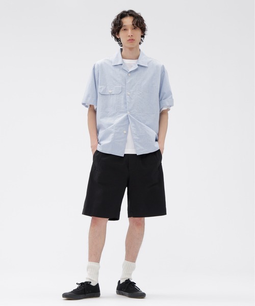 MHL.(エムエイチエル)の「LIGHTWEIGHT COTTON NYLON TWILL(その他パンツ・メンズ・ボルドー/ブラック・LARGE/MEDIUM)」の1枚目の写真