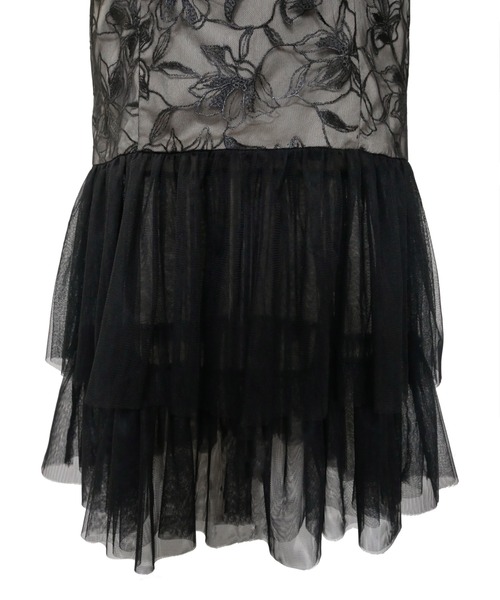 My shawty(マイシャウティー)の「lily lace tierd dress(ドレス・レディース・ブラック/チャコールグレー・FREE)」の18枚目の写真
