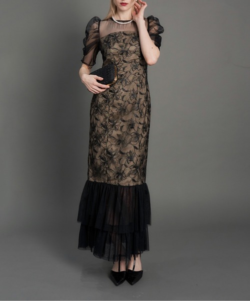 My shawty(マイシャウティー)の「lily lace tierd dress(ドレス・レディース・ブラック/チャコールグレー・FREE)」の19枚目の写真