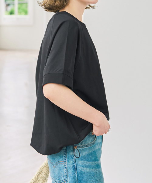Spick & Span(スピックアンドスパン)の「《WEB限定 / 追加》ニュアンスドロストプルオーバー(Tシャツ/カットソー・レディース・モカ/ホワイト/ブラック・FREE)」の12枚目の写真