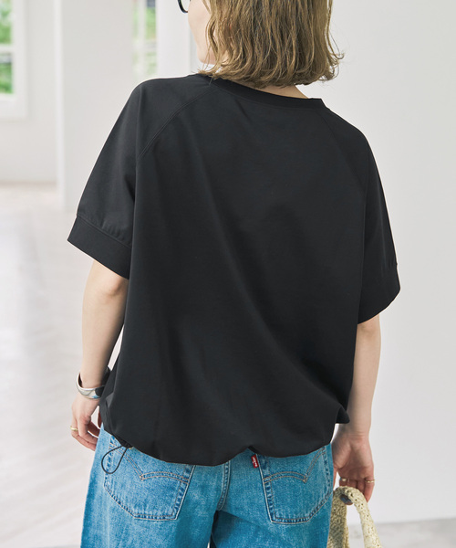 Spick & Span(スピックアンドスパン)の「《WEB限定 / 追加》ニュアンスドロストプルオーバー(Tシャツ/カットソー・レディース・モカ/ホワイト/ブラック・FREE)」の13枚目の写真