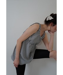 TRUNC（トランクエイティーエイト）の「Gingham Gathered Tunic / ギンガムチェックギャザードチュニック（その他トップス）」