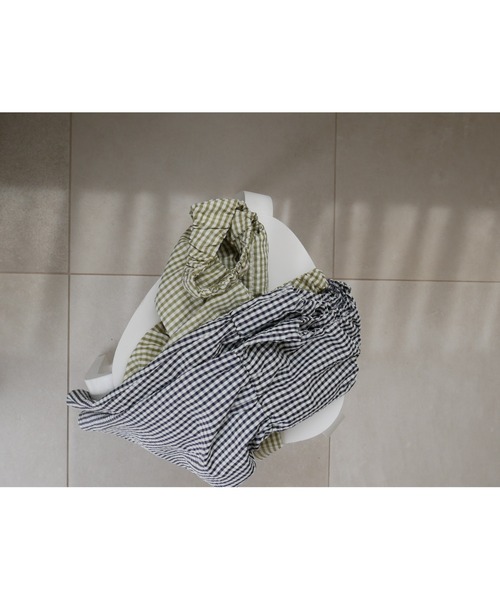 TRUNC(トランクエイティーエイト)の「Gingham Gathered Tunic / ギンガムチェックギャザードチュニック(その他トップス・レディース・グリーン/ブラック・FREE)」の16枚目の写真