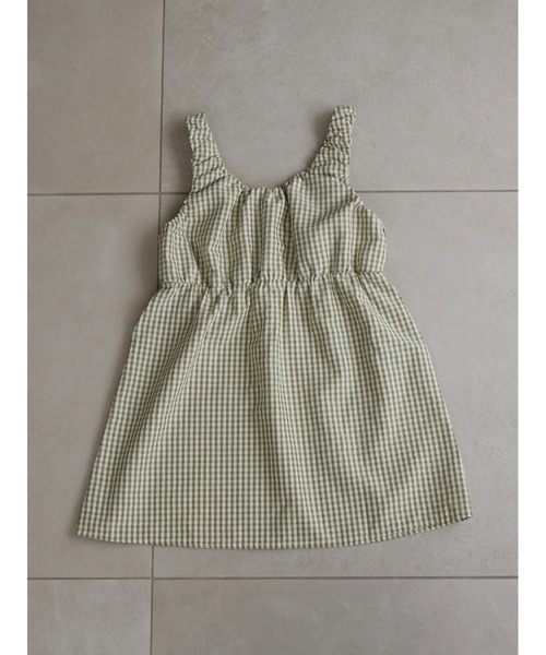 TRUNC(トランクエイティーエイト)の「Gingham Gathered Tunic / ギンガムチェックギャザードチュニック(その他トップス・レディース・グリーン/ブラック・FREE)」の12枚目の写真