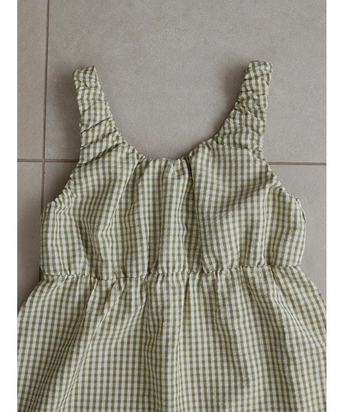 TRUNC(トランクエイティーエイト)の「Gingham Gathered Tunic / ギンガムチェックギャザードチュニック(その他トップス・レディース・グリーン/ブラック・FREE)」の13枚目の写真