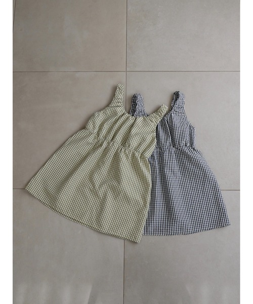 TRUNC(トランクエイティーエイト)の「Gingham Gathered Tunic / ギンガムチェックギャザードチュニック(その他トップス・レディース・グリーン/ブラック・FREE)」の8枚目の写真