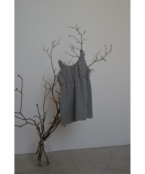 TRUNC(トランクエイティーエイト)の「Gingham Gathered Tunic / ギンガムチェックギャザードチュニック(その他トップス・レディース・グリーン/ブラック・FREE)」の9枚目の写真