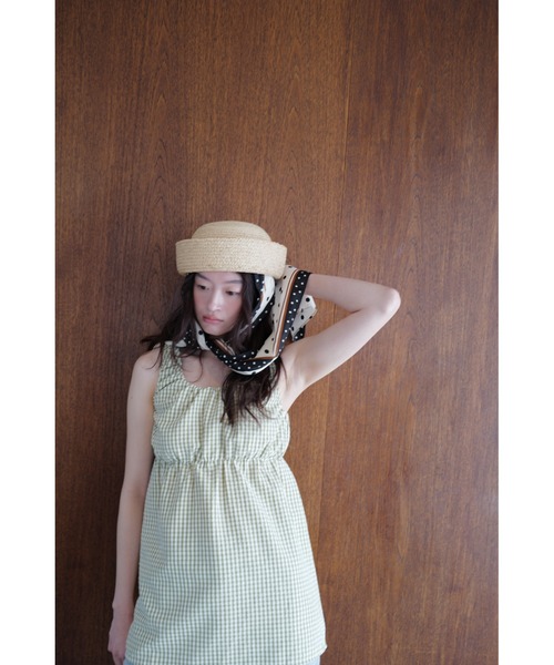 TRUNC(トランクエイティーエイト)の「Gingham Gathered Tunic / ギンガムチェックギャザードチュニック(その他トップス・レディース・グリーン/ブラック・FREE)」の4枚目の写真