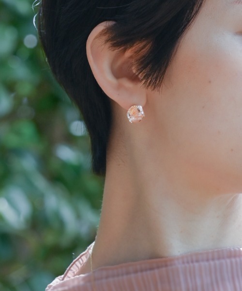HARIO Lampwork Factory(ハリオランプワークファクトリー)の「ピアス モアレ(ピアス(両耳用)・レディース・クリア・FREE)」の8枚目の写真