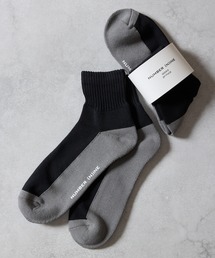NUMBER (N)INE | 100% FINE COTTON 2-PACK PLAIN TWO-TONE QUARTER SOCKS / ファイン コットン100% 2パック プレーン ツートーン ショートソックス(ソックス/靴下)