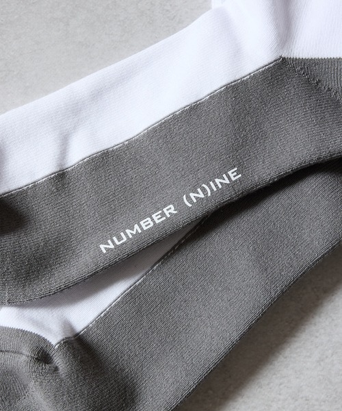 100% FINE COTTON 2-PACK PLAIN TWO-TONE QUARTER SOCKS / ファイン
