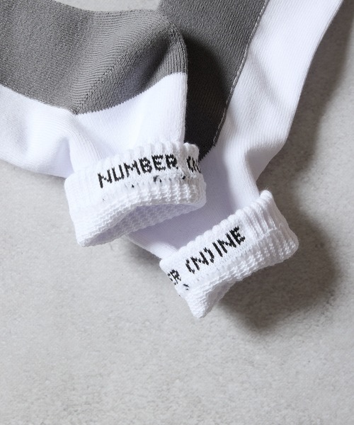 100% FINE COTTON 2-PACK PLAIN TWO-TONE QUARTER SOCKS / ファイン
