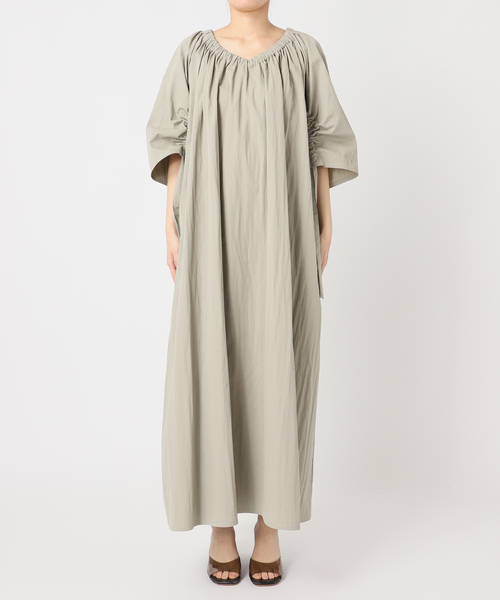 CITYSHOP（シティーショップ）の「GATHER SLEEVE DRESS：ワンピース（ワンピース・レディース・ベージュ/ブラック・36/38）」の15枚目の写真