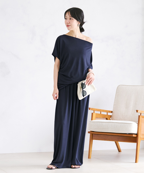 plage(プラージュ)の「《追加》Jersey Tunic プルオーバー 3(Tシャツ/カットソー・レディース・ブラウン/ブラック・FREE)」の6枚目の写真