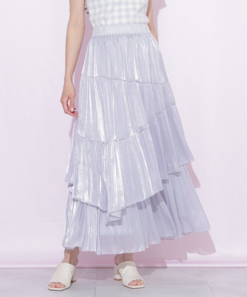 JILL by JILL STUART(ジルバイジルスチュアート)の「バリエーションティアードスカート(スカート・レディース・ブルー/ホワイト/ホワイト系その他・FREE)」の10枚目の写真