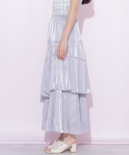 JILL by JILL STUART(ジルバイジルスチュアート)の「バリエーションティアードスカート(スカート・レディース・ブルー/ホワイト/ホワイト系その他・FREE)」の11枚目の写真