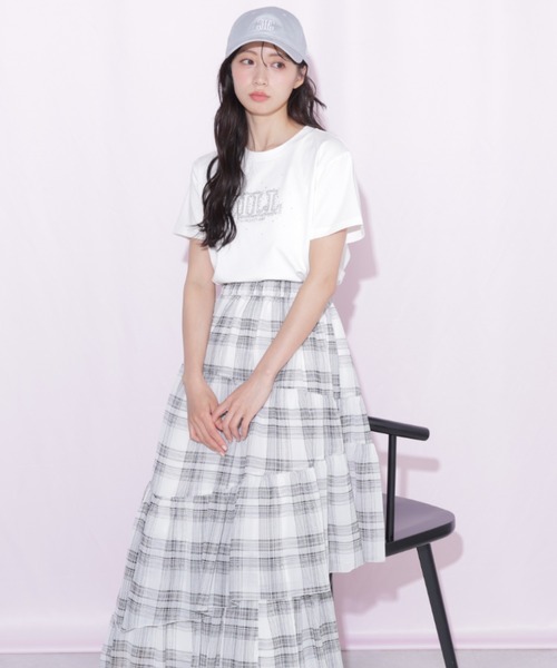 JILL by JILL STUART(ジルバイジルスチュアート)の「バリエーションティアードスカート(スカート・レディース・ブルー/ホワイト/ホワイト系その他・FREE)」の21枚目の写真