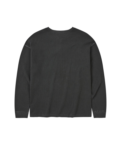 FERNOV(ペルノブ)の「ウォッシュドワッフルヘンリーネックチャコール(Tシャツ/カットソー・メンズ・その他・2/1/3)」の7枚目の写真
