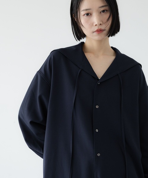 LOWRYS FARM（ローリーズファーム）の「【LFM(U)】セーラーカラーシャツＬＳ　1051785（シャツ/ブラウス・メンズ・ホワイト/ネイビー・LARGE/MEDIUM）」の12枚目の写真