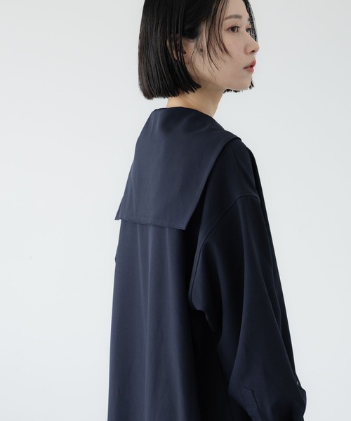 LOWRYS FARM（ローリーズファーム）の「【LFM(U)】セーラーカラーシャツＬＳ　1051785（シャツ/ブラウス・メンズ・ホワイト/ネイビー・LARGE/MEDIUM）」の13枚目の写真