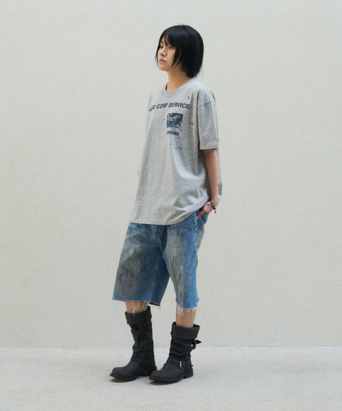SLOWACID（スローアシッド）の「ポニ 半袖Tシャツ [メランジグレー]（Tシャツ/カットソー・レディース・その他・X-SMALL/SMALL/MEDIUM/LARGE）」の7枚目の写真