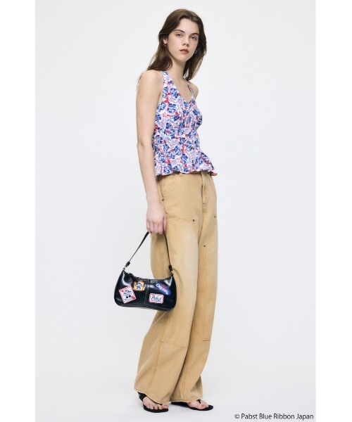 MOUSSY(マウジー)の「PABST ハンドバッグ(ハンドバッグ・レディース・ライトブルー/ブラック・FREE)」の8枚目の写真