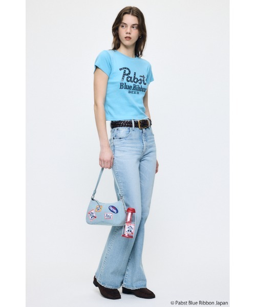 MOUSSY(マウジー)の「PABST ハンドバッグ(ハンドバッグ・レディース・ライトブルー/ブラック・FREE)」の11枚目の写真
