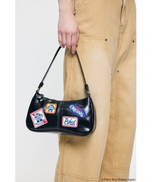 MOUSSY(マウジー)の「PABST ハンドバッグ(ハンドバッグ・レディース・ライトブルー/ブラック・FREE)」の7枚目の写真