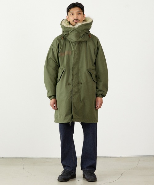 REMI RELIEF(レミレリーフ)の「REMI RELIEF/レミレリーフ C/NyオックスM65フルセット ミリタリージャケット モッズコート メンズ レディース 2026年 秋 秋服 冬 冬服(ミリタリージャケット・メンズ・カーキ・M/L/XL)」の3枚目の写真